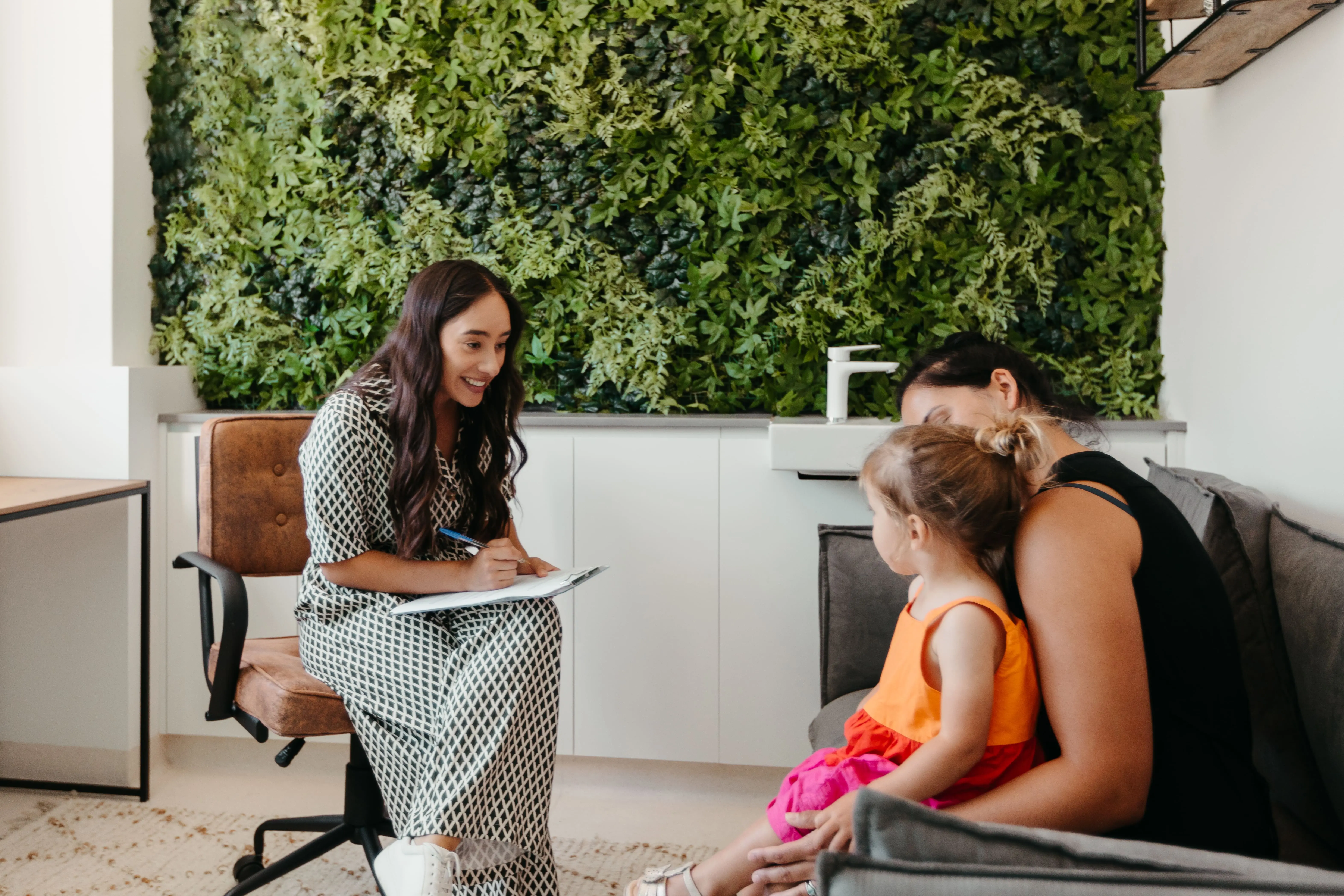 Hannah in consultation, taking time to understand your health story